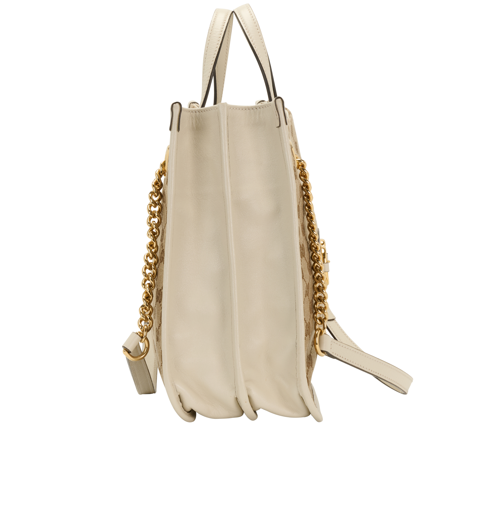 Horsebit 1955 Tote, &pound;750, Handbags, Beige/Cream, Canvas/Leather, Side view